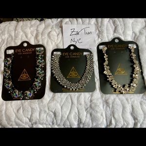 Bundle of 3 new Eye Candy Statement Necklaces